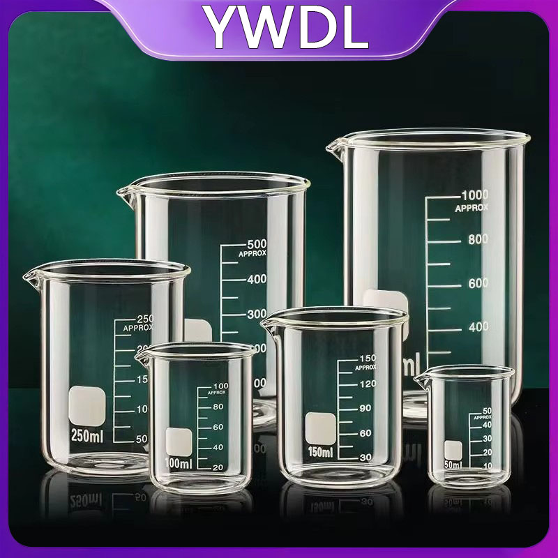 Candle Making Jug - YWDL耐熱ホウケイ酸ガラスビーカー計量カップ厚ガラス計量ジャグ（ラボ＆キッチン用、複数容量）