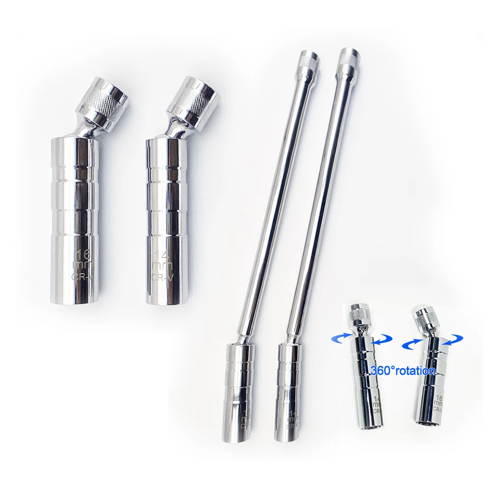 Candle Making Supplies Wholesale - 14mm 16mm スパークプラグ取り外しツールレンチ 磁気スリーブ 3/8インチ 12ポイントスイベルキャンドルキー