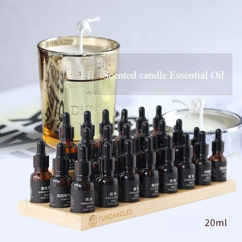 Candle Making Oils - 20 ミリリットル天然植物香りキャンドルエッセンシャルオイル DIY 手作り石膏ワックスカードとディフューザー香/キャンドルを作るための材料
