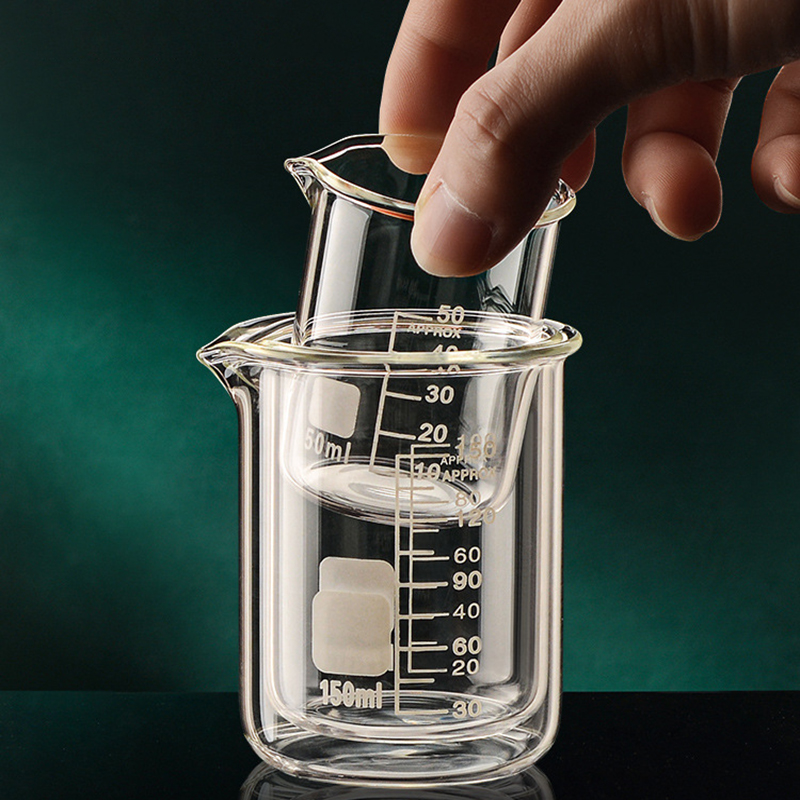 YWDL耐熱ホウケイ酸ガラスビーカー計量カップ厚ガラス計量ジ - Candle Making Jug のレビューと価格
