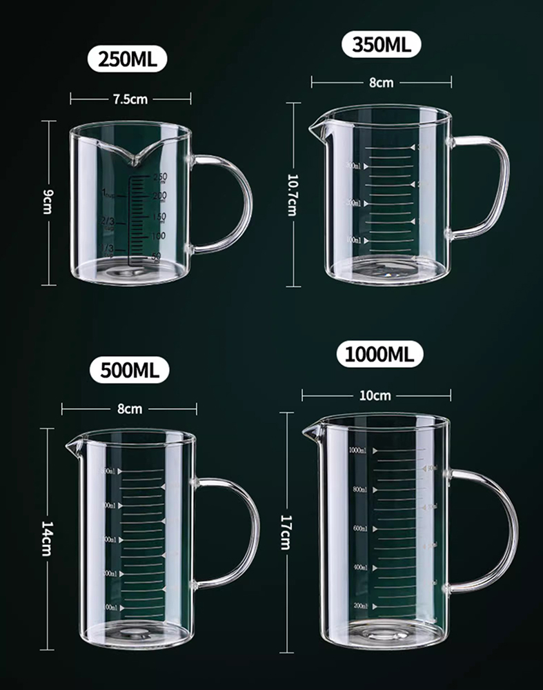 YWDL 1/2 個ガラス計量カップハンドル付き耐熱実験用ビ - Candle Making Jug のレビューと価格