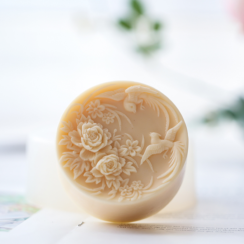 花の形をした柔軟なシリコン石鹸型,石鹸用,使いやすい,丸い形 - Candle Making Phoenix のレビューと価格