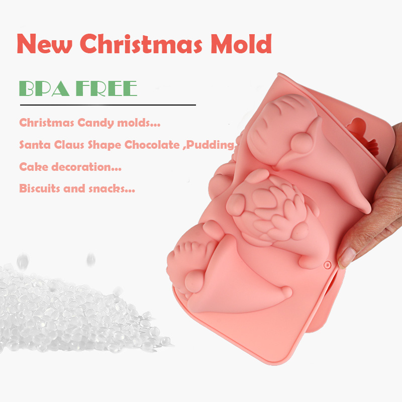 6つの空洞を持つクリスマスノームケーキチョコレートシリコン製 - Candle Making Uk のレビューと価格