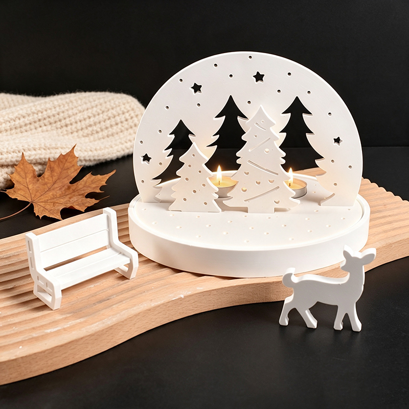 クリスマスエルクティーライトキャンドルホルダーシリコンモール - Candle Making Supplies Wholesale のレビューと価格
