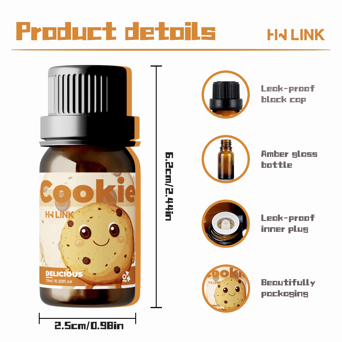 10ml クッキー型フレグランスオイル、キャンドル作り用、長 - Candle Making Oils のレビューと価格