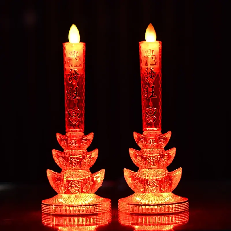 2 個 LED シミュレーション炎キャンドルランプ仏教電灯観 - Candle Making Uk のレビューと価格