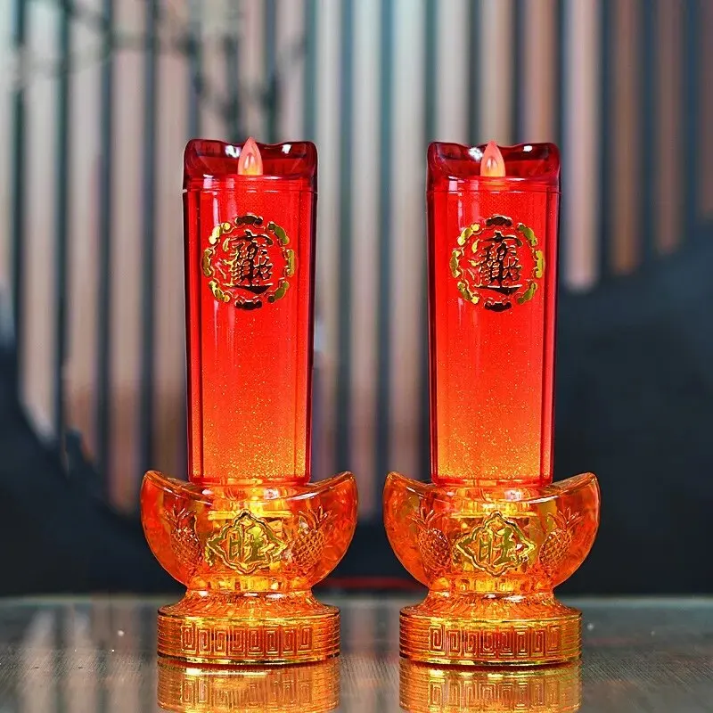 2 個 LED シミュレーション炎キャンドルランプ仏教電灯観 - Candle Making Uk のレビューと価格