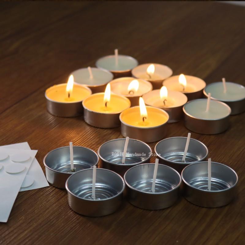 空のティーワックス丸型アルミボックス100ウィックステッカー - Candle Making Jug のレビューと価格
