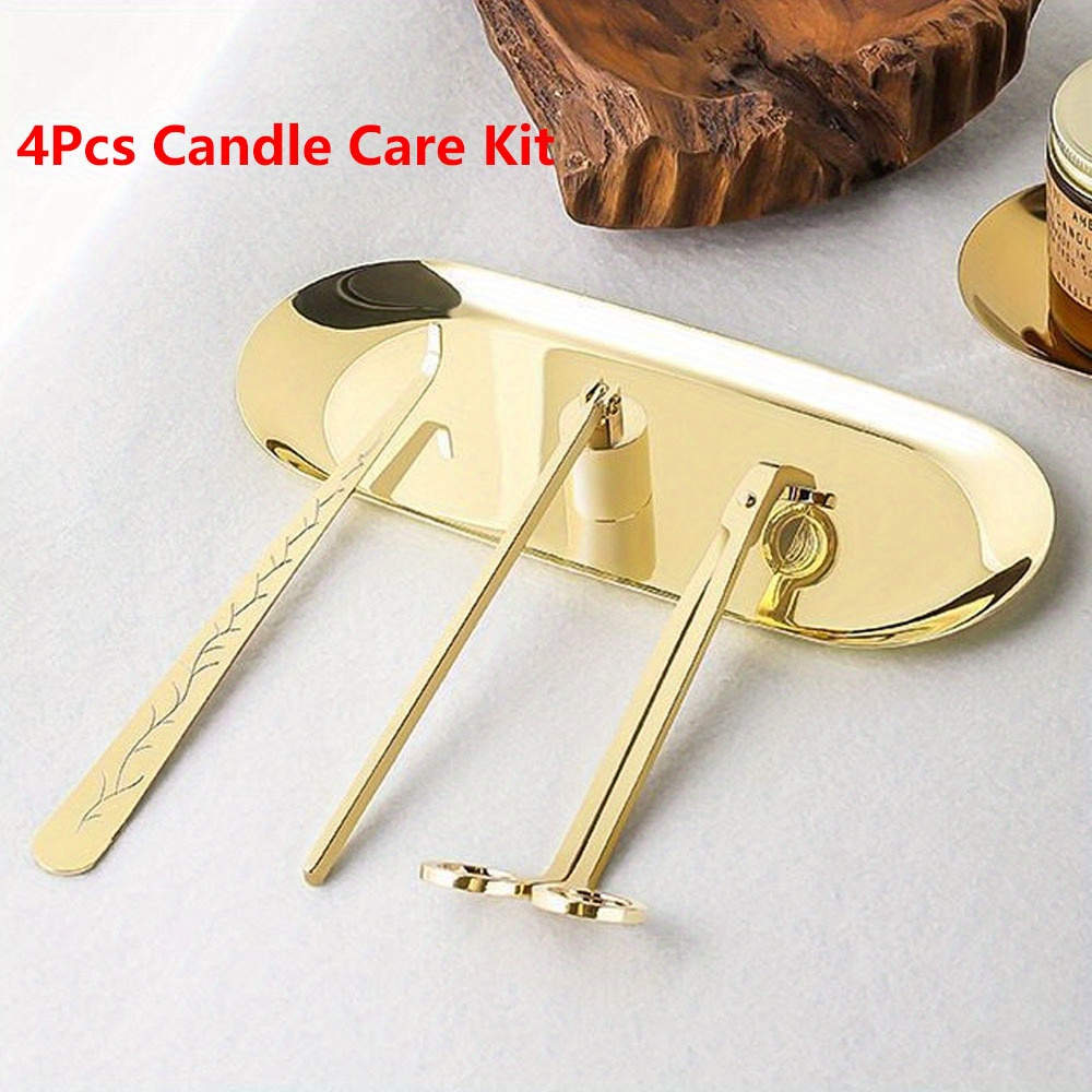 4 ピース/セット高級キャンドルケアキットステンレス鋼芯トリ - Candle Making Supplies Wholesale のレビューと価格