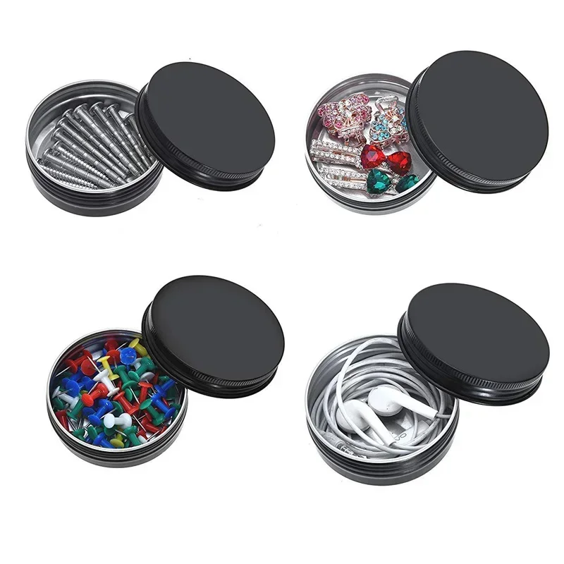 50個黒キャンドル瓶蓋卸売5/10/15/20/30/50/ - Tin Container Lid のレビューと価格