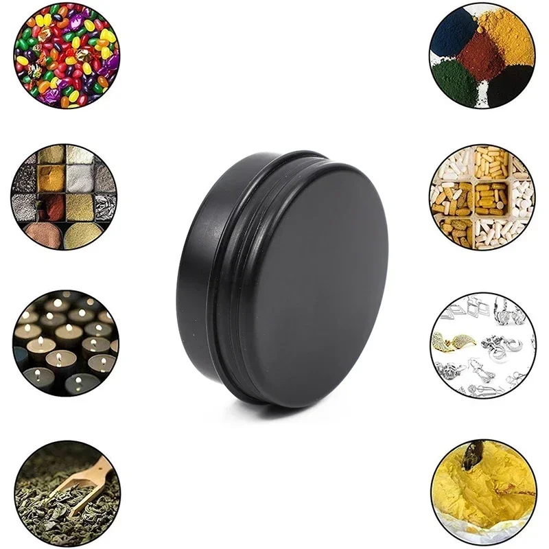 50個黒キャンドル瓶蓋卸売5/10/15/20/30/50/ - Tin Container Lid のレビューと価格