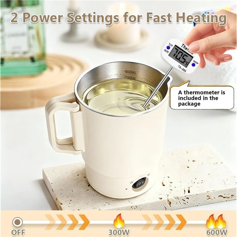 A47U 電気ワックス溶解ポットキット 温度計付き 800M - Candle Making Jug のレビューと価格