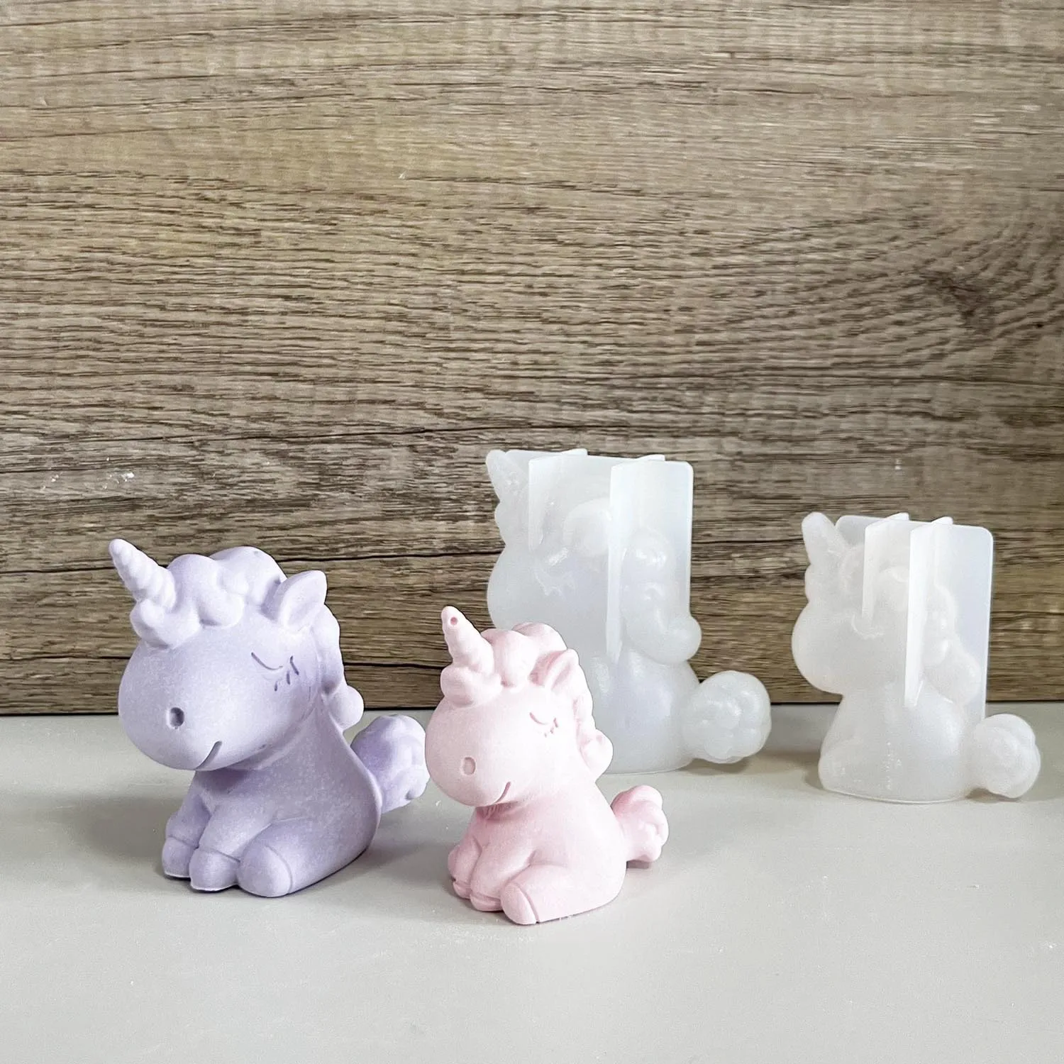 3D 幾何学的なシリコーンユニコーン猫鹿クマ型ソープキャンド - Candle Making Supplies Wholesale のレビューと価格