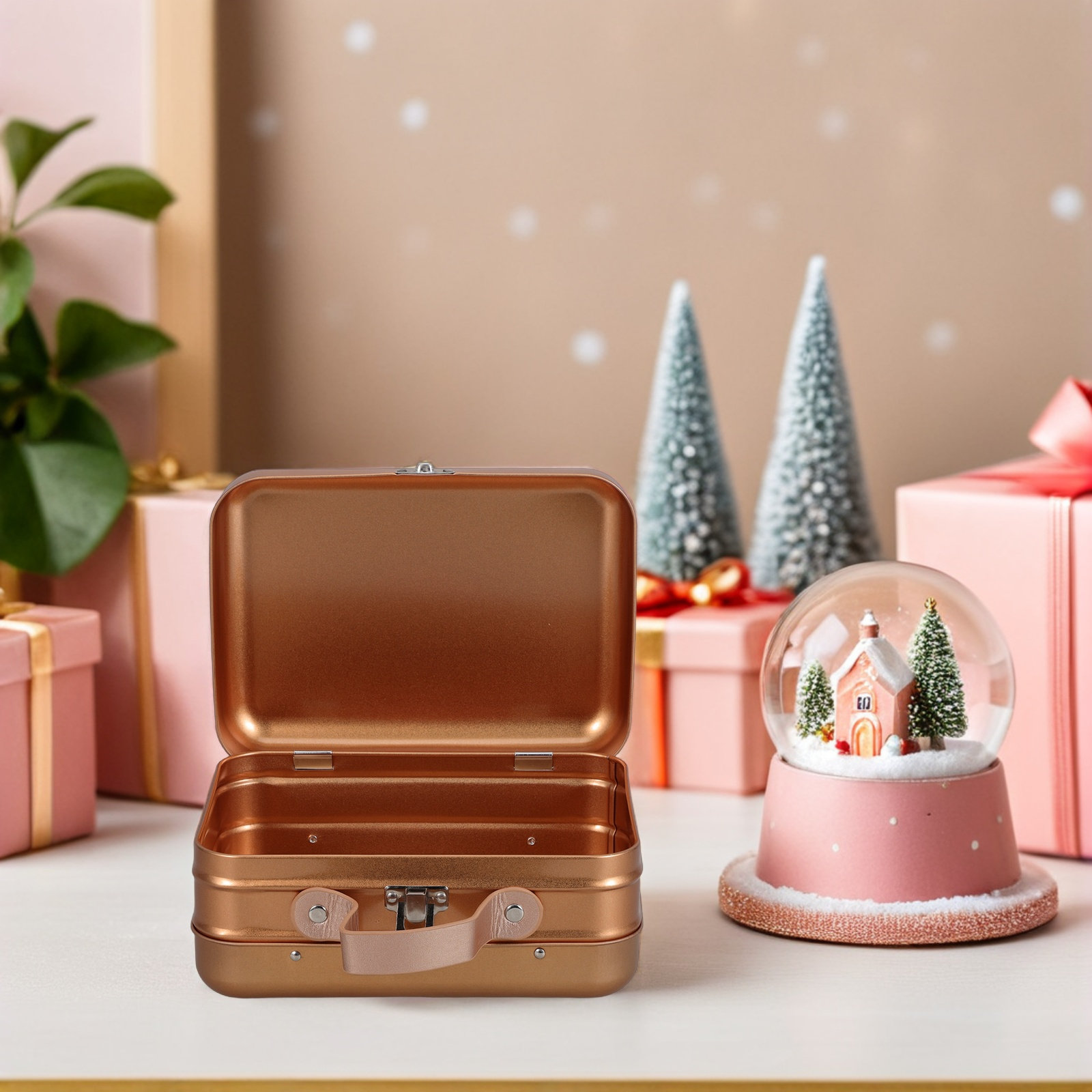 装飾用金属製収納ボックス 7.3x5.3x3.3インチ 長方 - Tin Container Lid のレビューと価格
