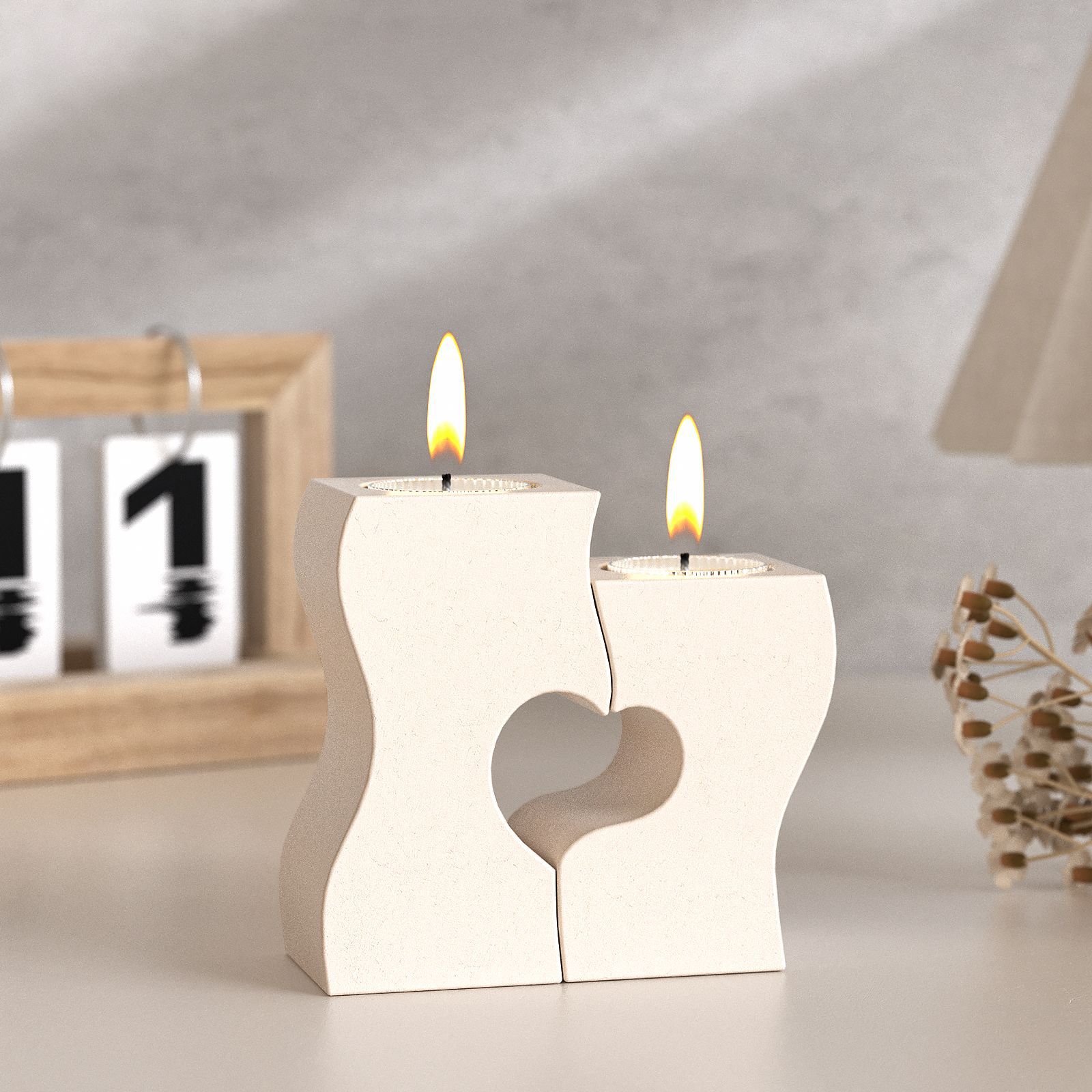 S ハート燭台シリコーン金型 DIY キャンドルホルダー石膏 - Candle Making Supplies Wholesale のレビューと価格