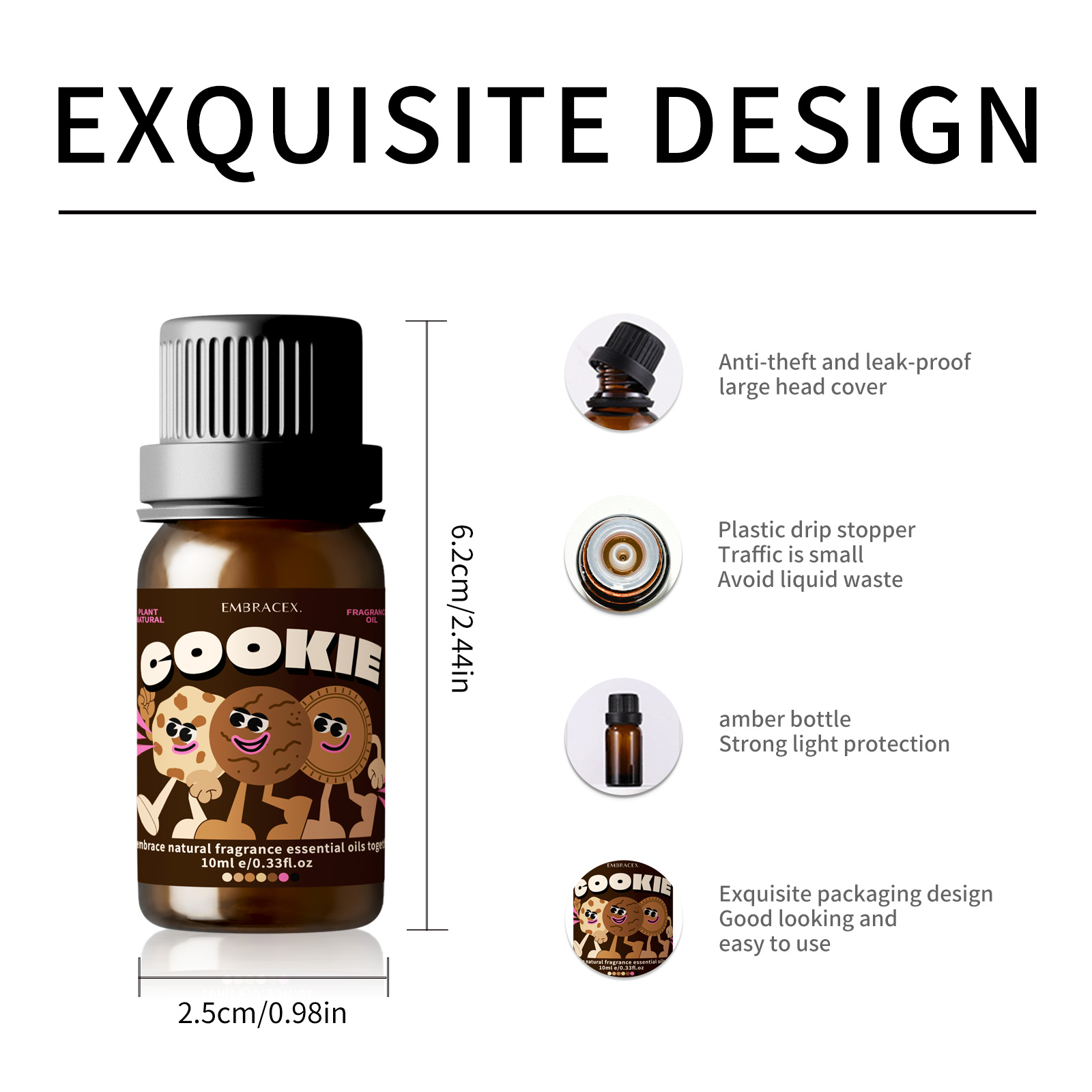 10ml クッキー型フレグランスオイル リードディフューザー - Candle Making Oils のレビューと価格