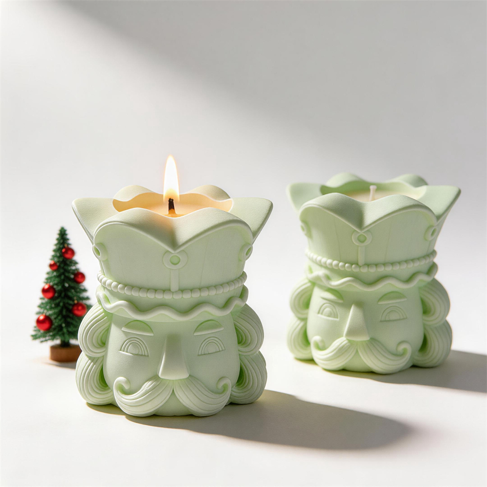 クリスマスくるみ割り人形像キャンドルシリコンモールドワックス - Candle Making Jug のレビューと価格