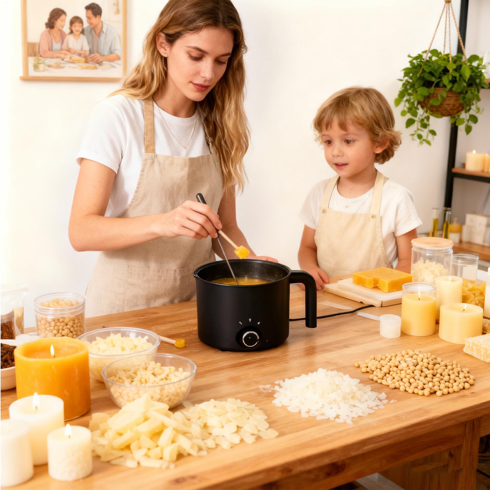 キャンドルワックスメルター 1.5L 電気耐熱ピッチャーワッ - Candle Making Jug のレビューと価格