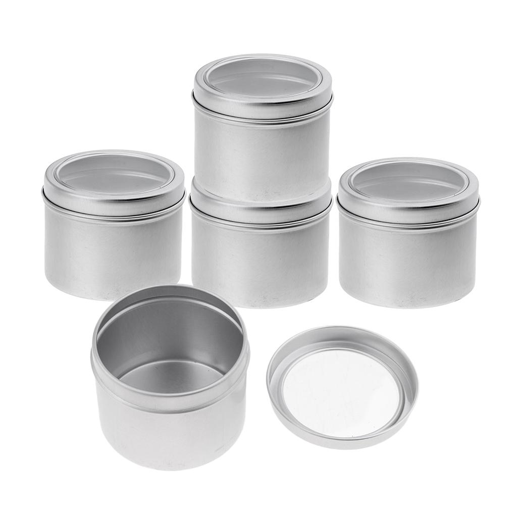 空の化粧品容器 アルミ缶 ねじ蓋付き 丸型容器 キャンディ、 - Tin Container Lid のレビューと価格