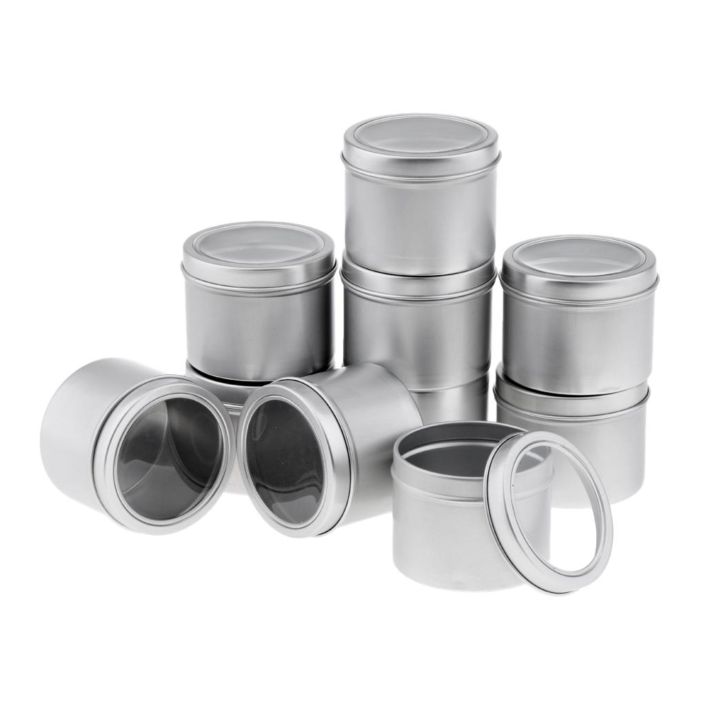 空の化粧品容器 アルミ缶 ねじ蓋付き 丸型容器 キャンディ、 - Tin Container Lid のレビューと価格
