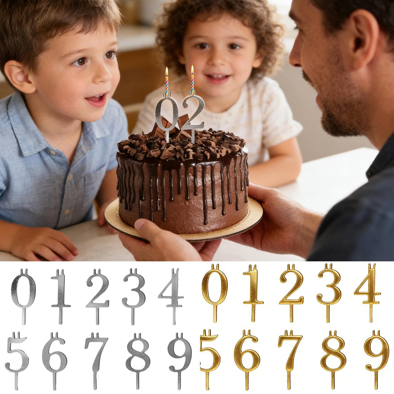10個入り 0-9 数字ケーキトッパー メタルナンバーキャン - Candle Making Supplies Wholesale のレビューと価格